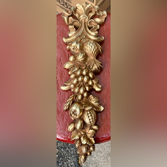 1966 Mid Century Vintage SYROCO Gold Tone Decorative Wall Hanging - Picture 8 of 12